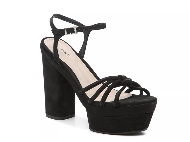 Black platform top sandals dsw