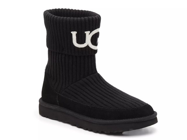 Ugg Knit Logo Bootie Dsw