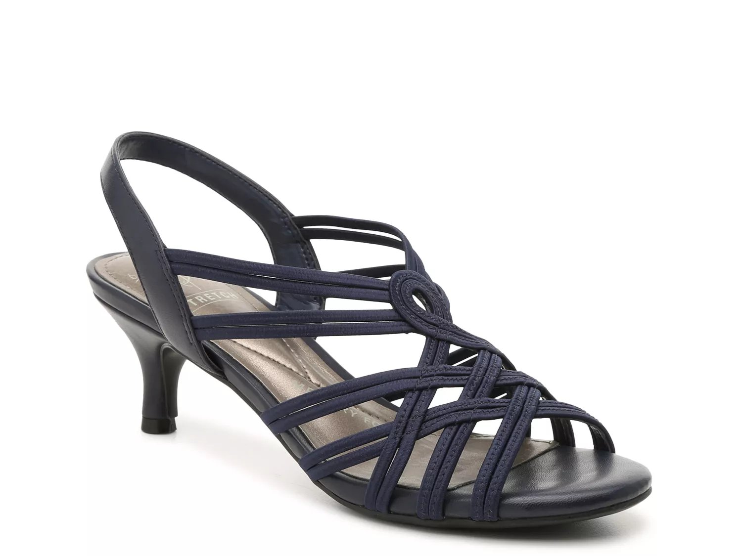 navy flat dress sandals