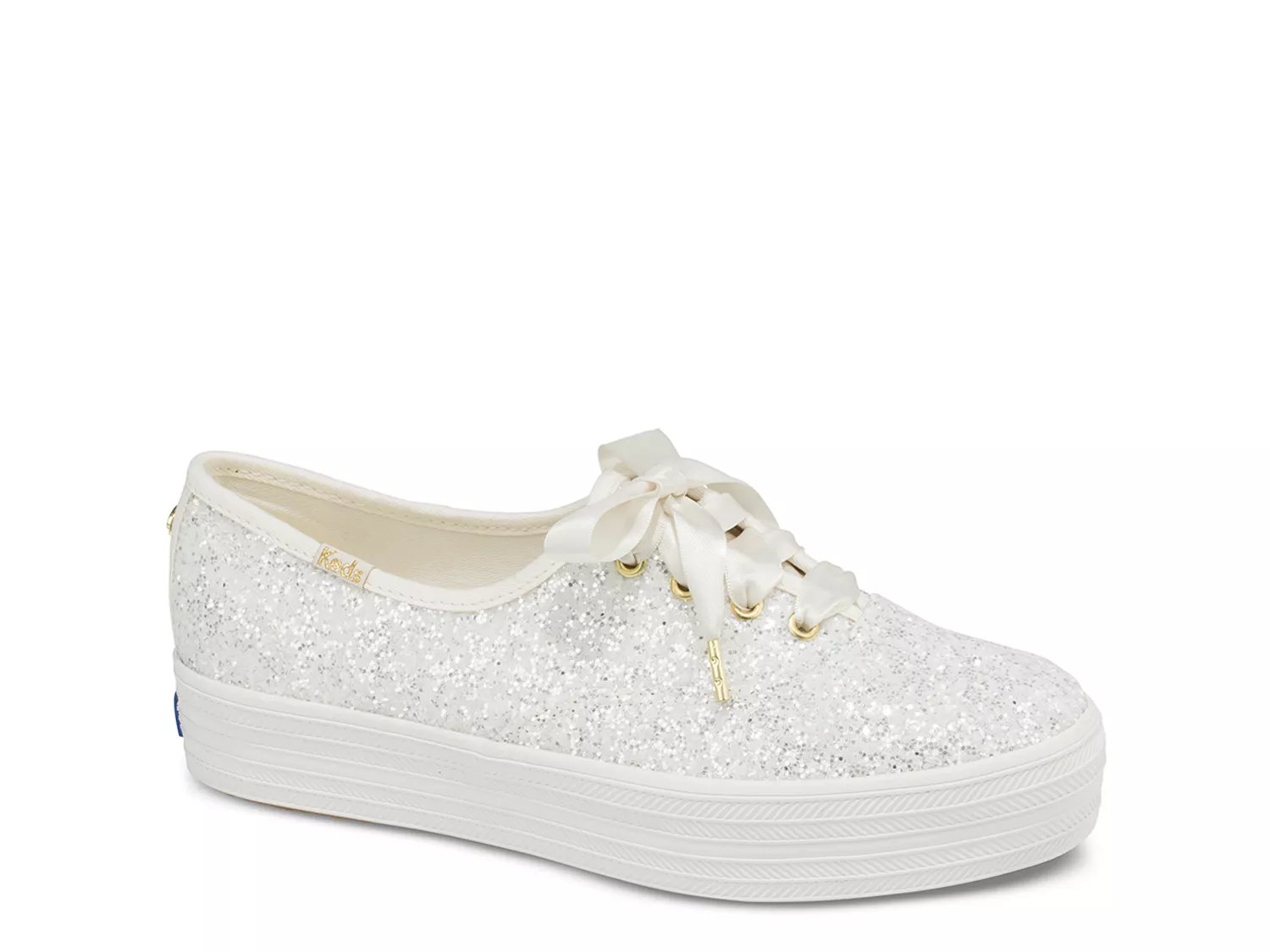 Kate spade white glitter on sale keds