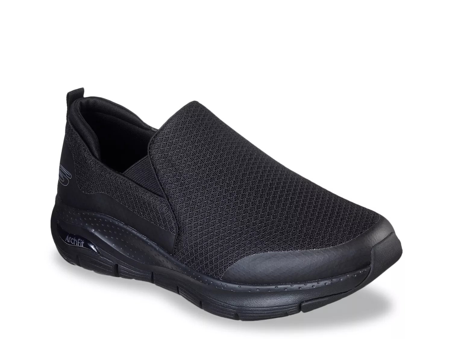 dsw black slip on sneakers