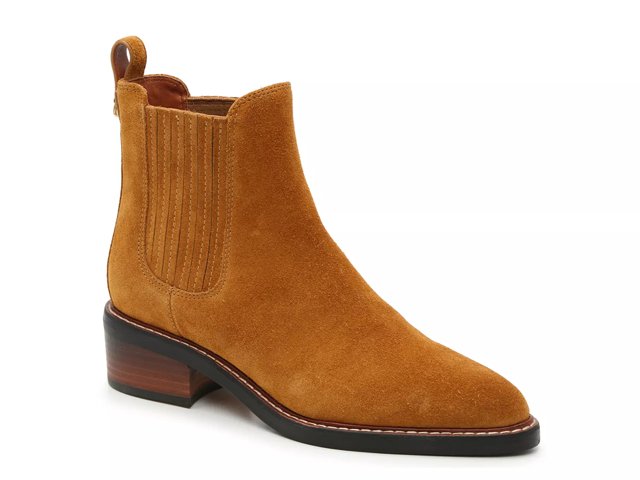 Coach suede boots discount