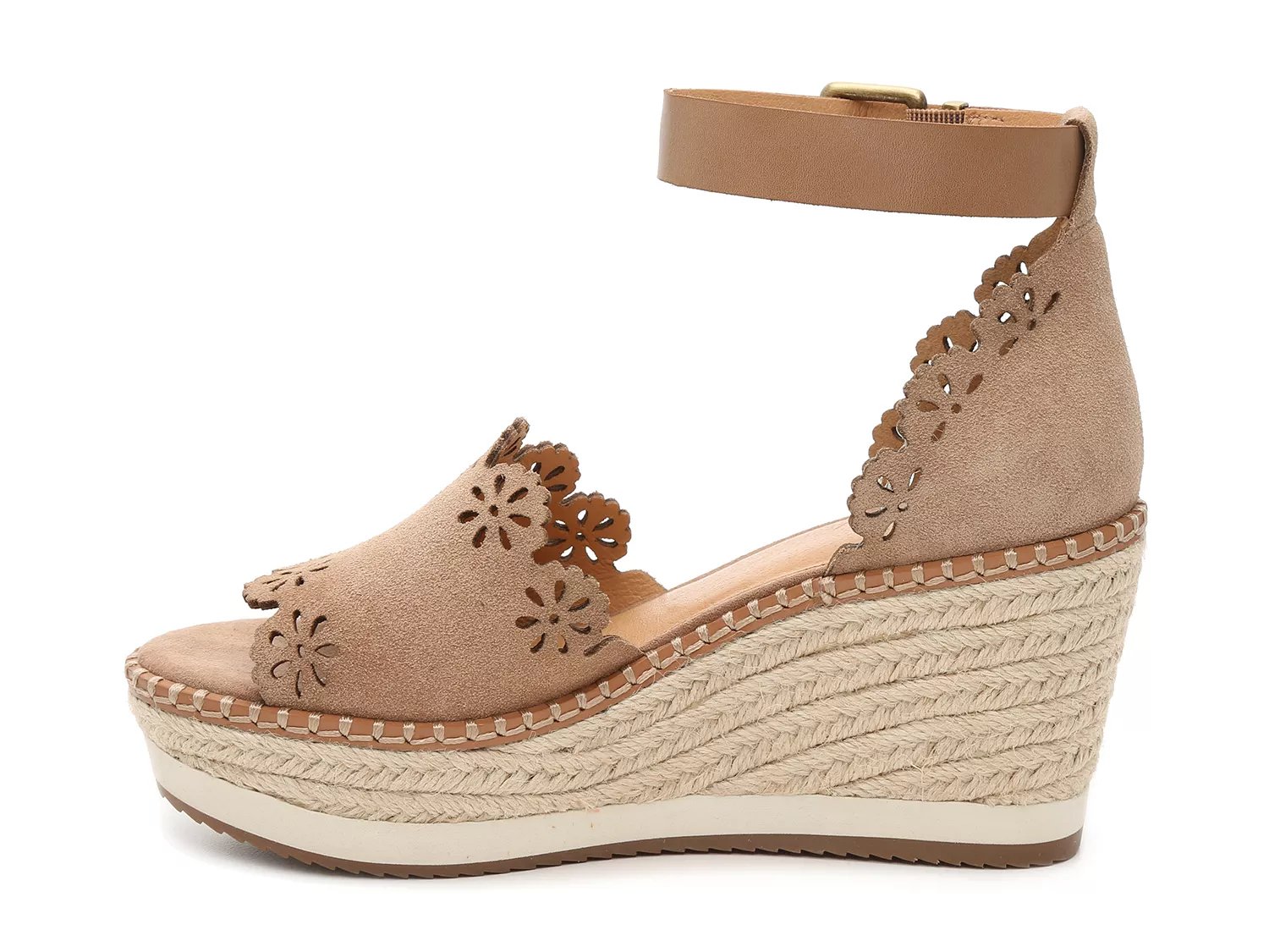 crown vintage daffodil espadrille wedge sandal