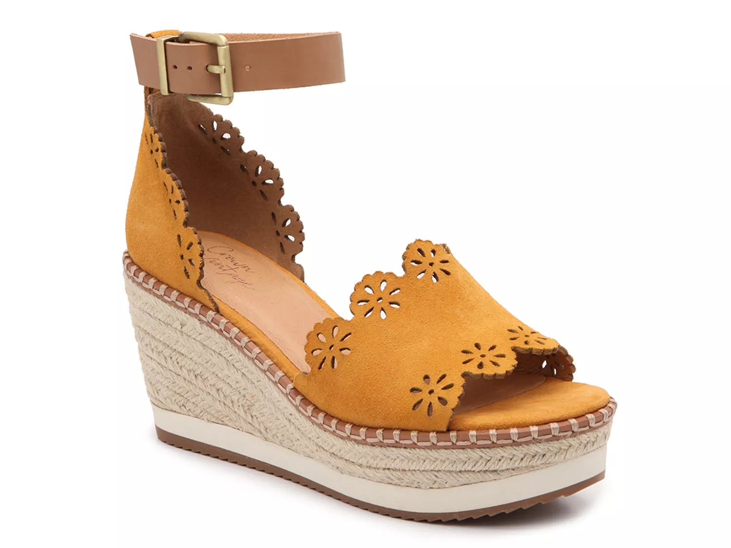 Crown vintage daffodil espadrille wedge sandal online