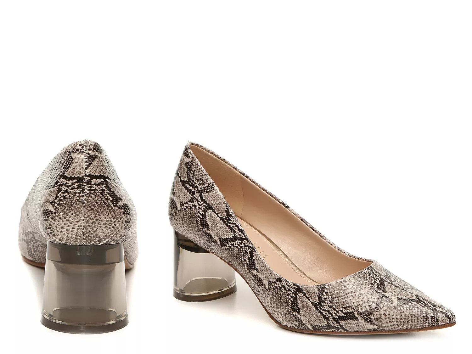 clear heels dsw