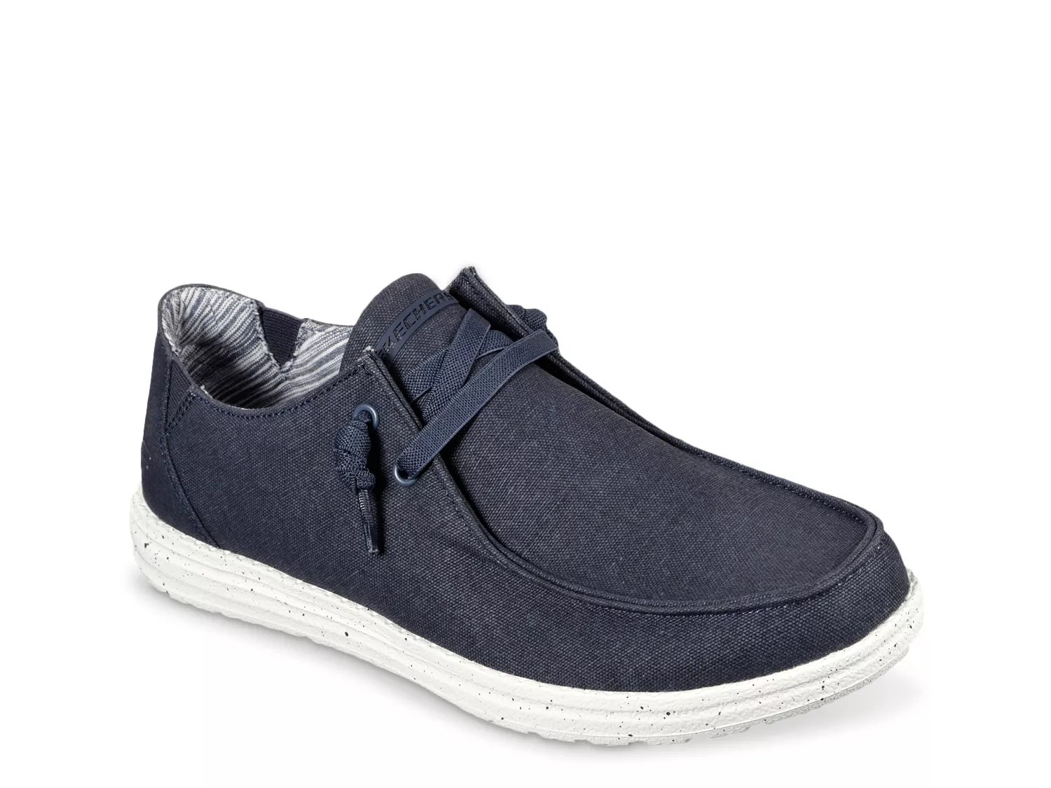 navy blue skechers memory foam