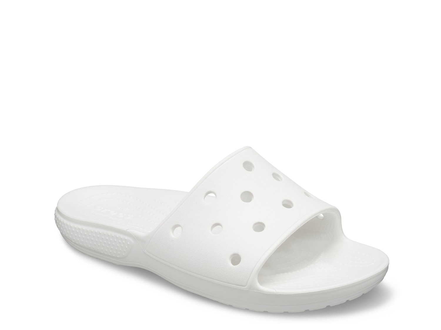 womens white slide sandals