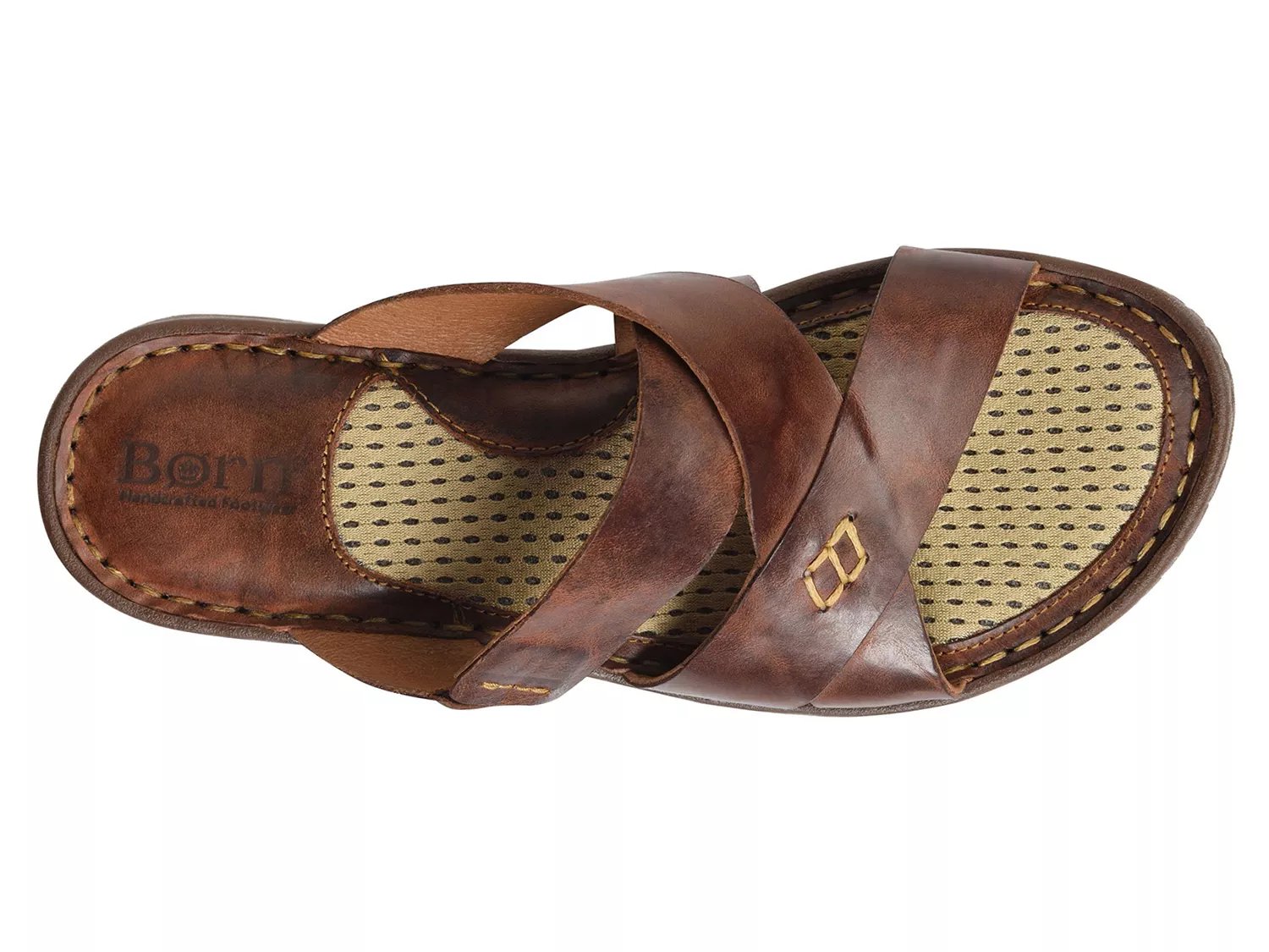 born hayka leather slides