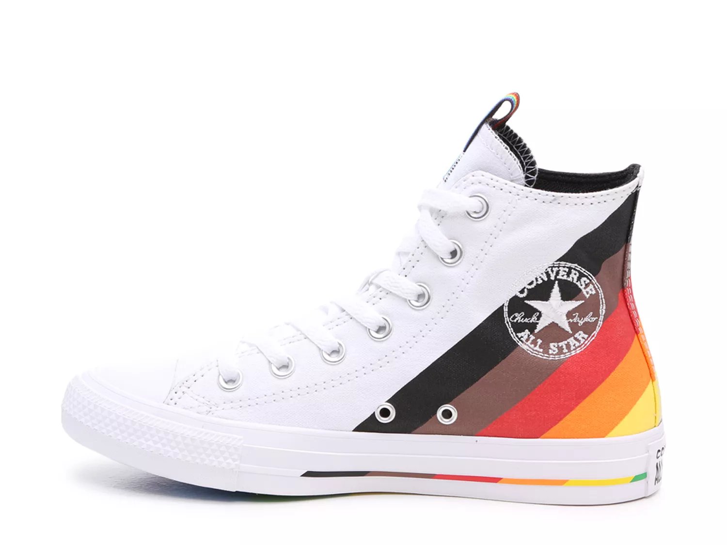 dsw rainbow converse