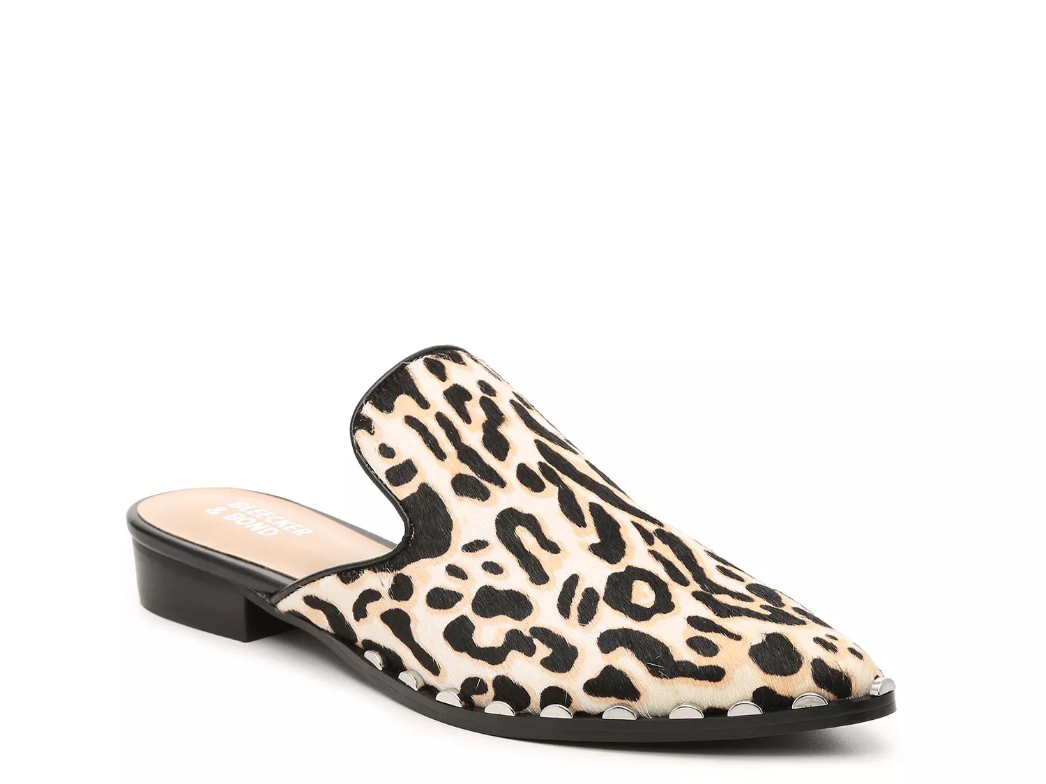 dsw leopard mules