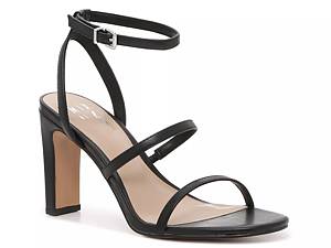 Dsw black deals and white sandals