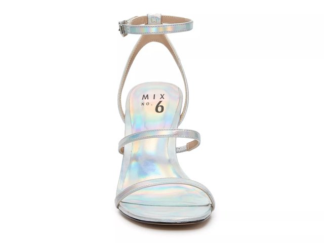 Silver iridescent heels hot sale