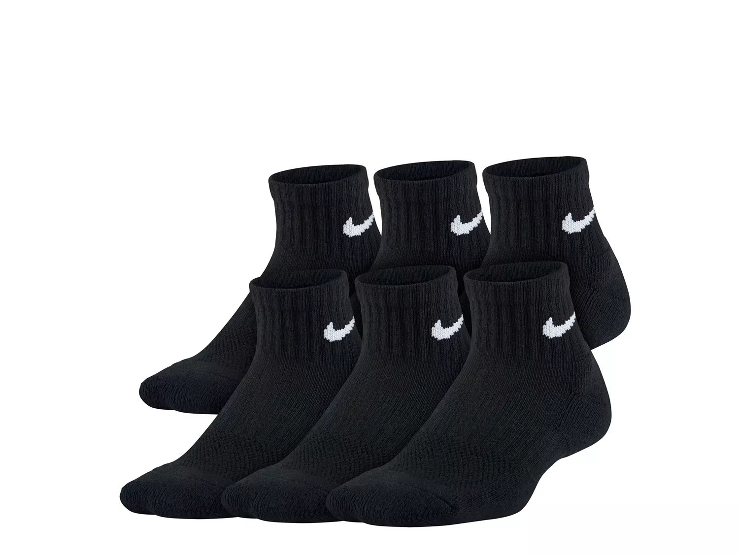 Cushioned Kids' Ankle Socks - 6 Pack