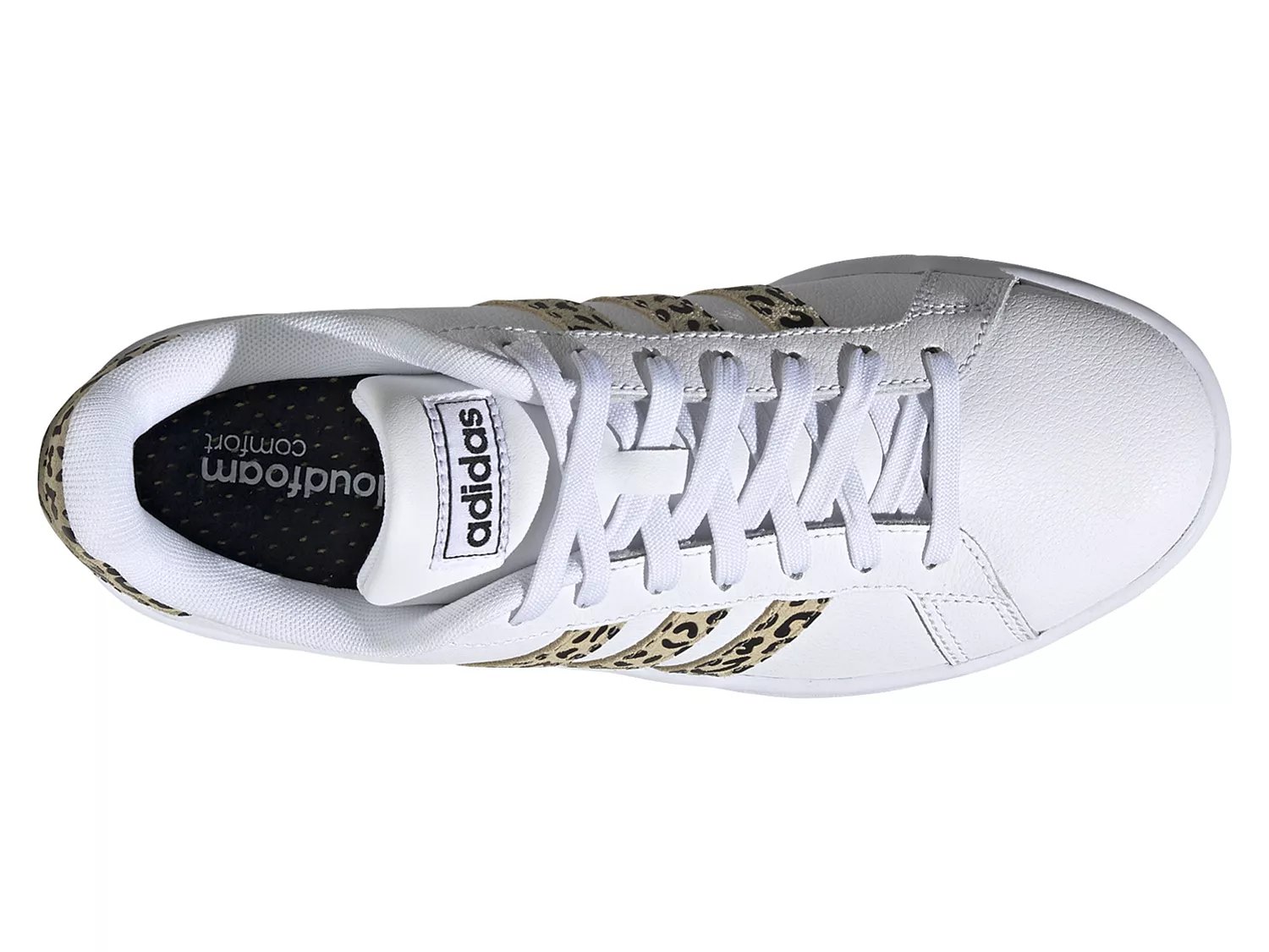 adidas grand court leopard print