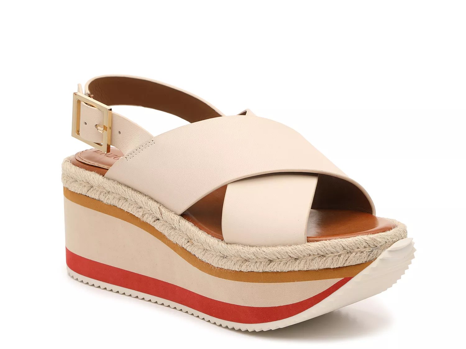 dsw white wedge sandals