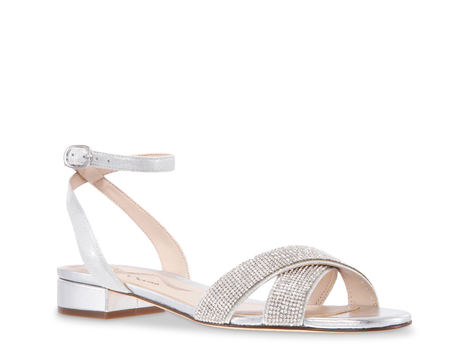 dsw silver evening shoes