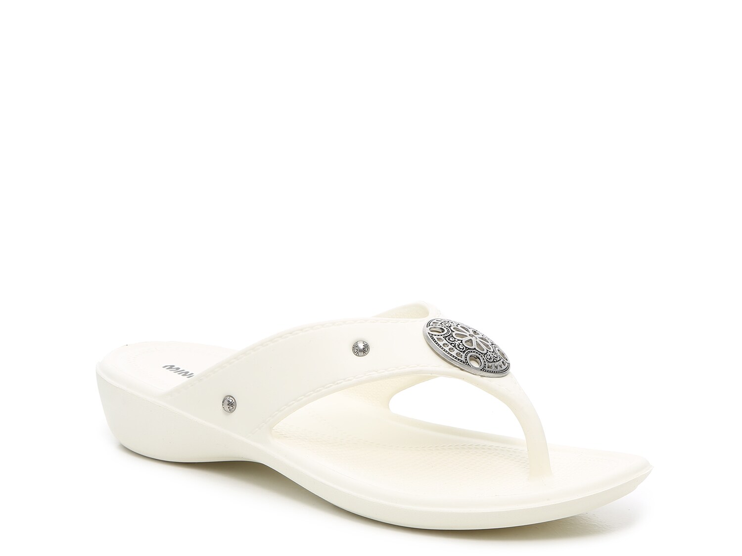 dsw white flip flops