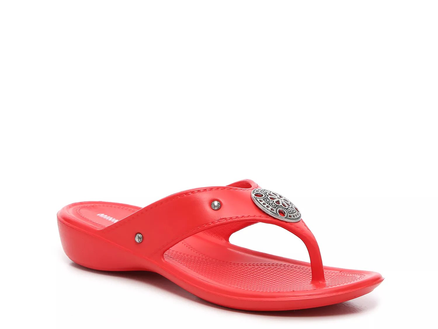 nike red flip flops