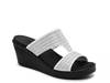 Cali Rumble On Bling Gal Wedge Sandal White view
