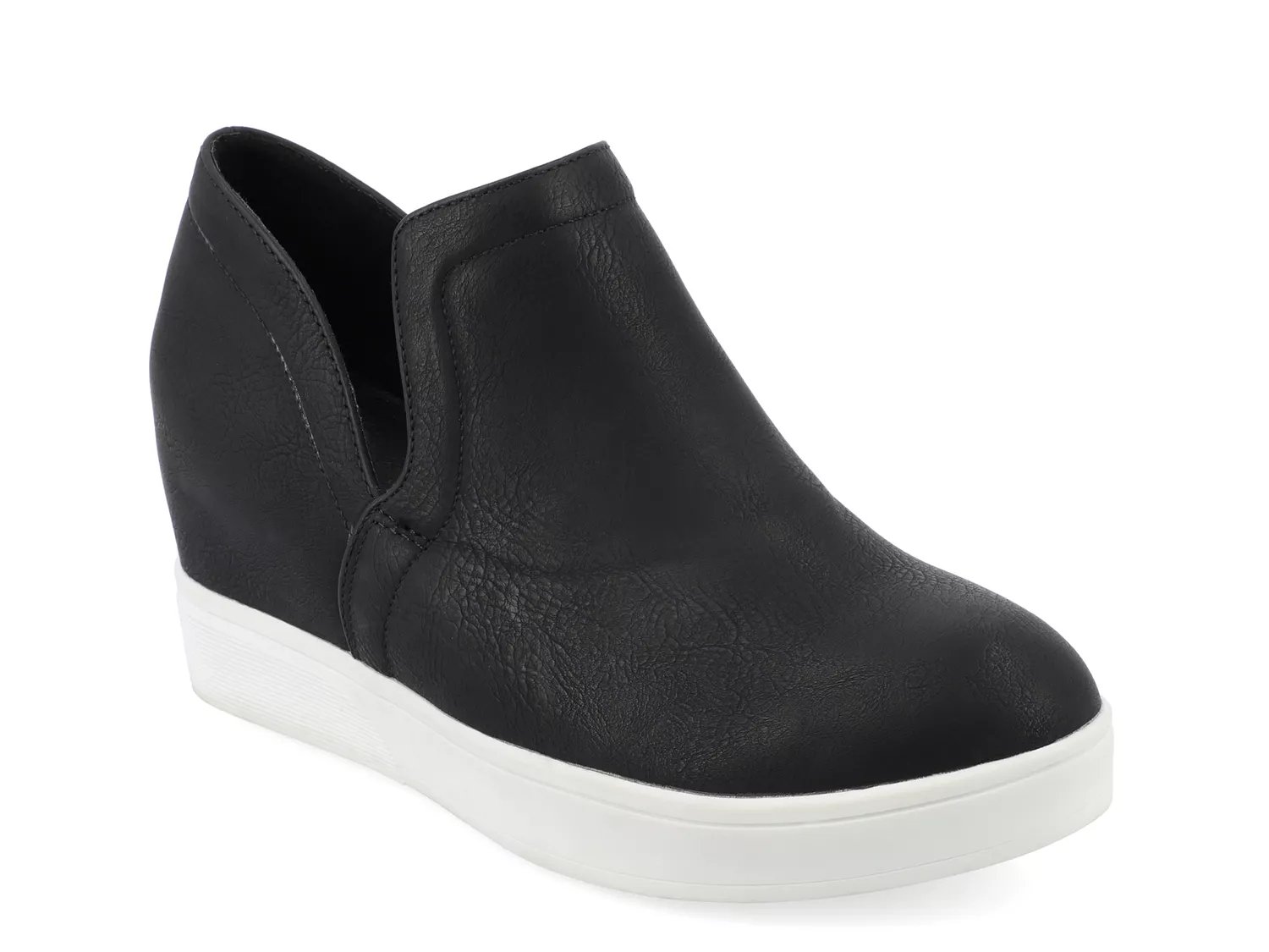 dsw black wedge sneakers