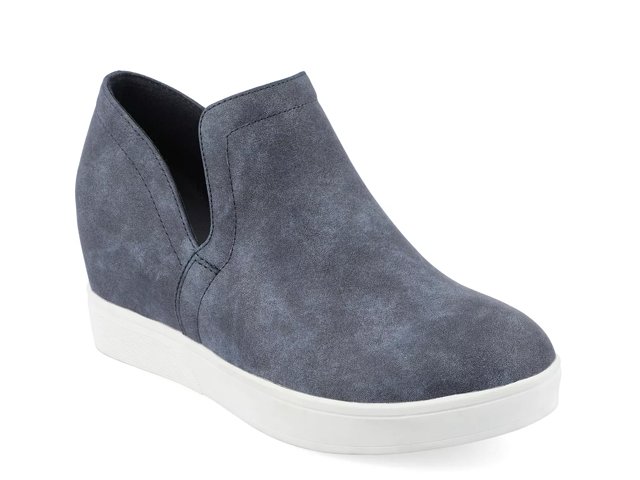 Grey suede hot sale wedge sneakers