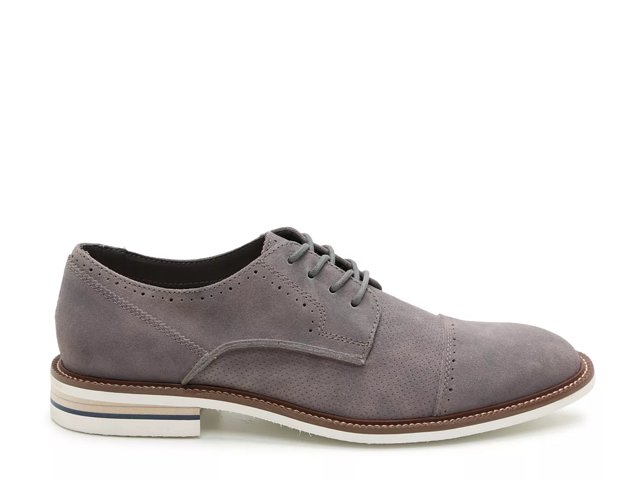 aston grey cap toe oxford