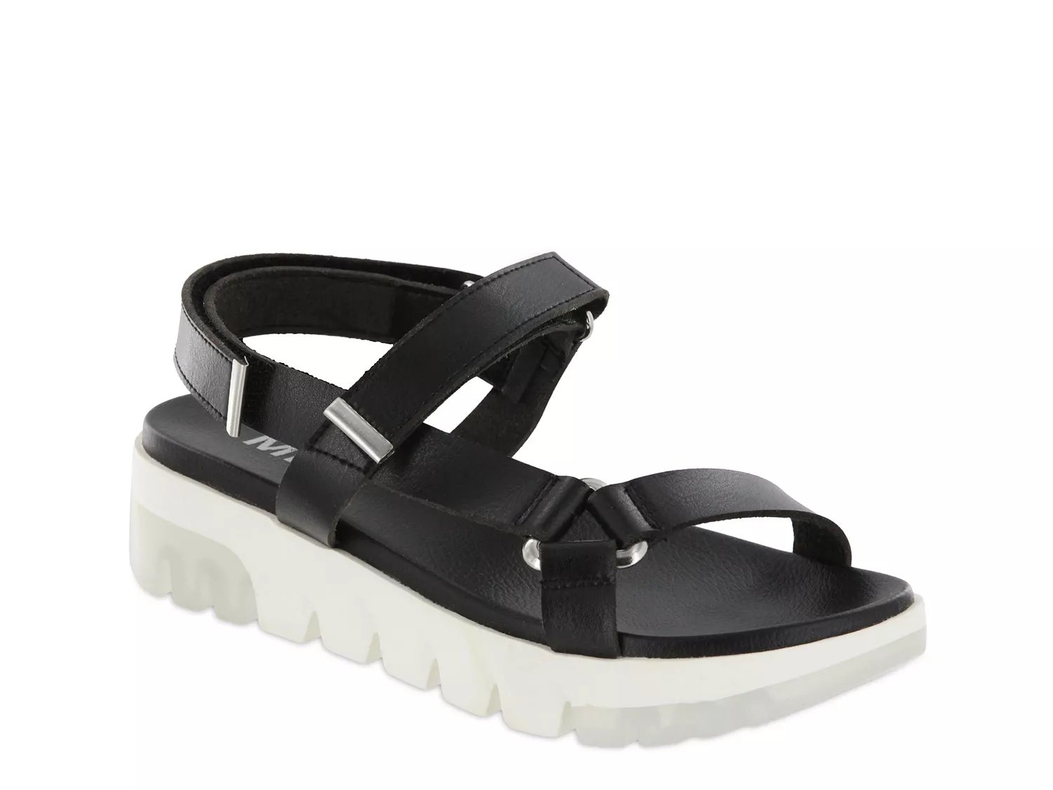 mia platform sandals black