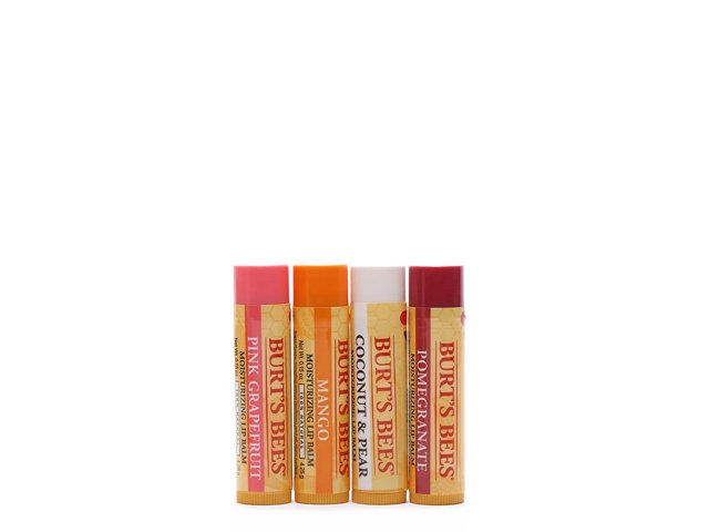 staan Reclame namens Burt's Bees Superfruit Lip Balm Set - 4 Pack - Free Shipping | DSW