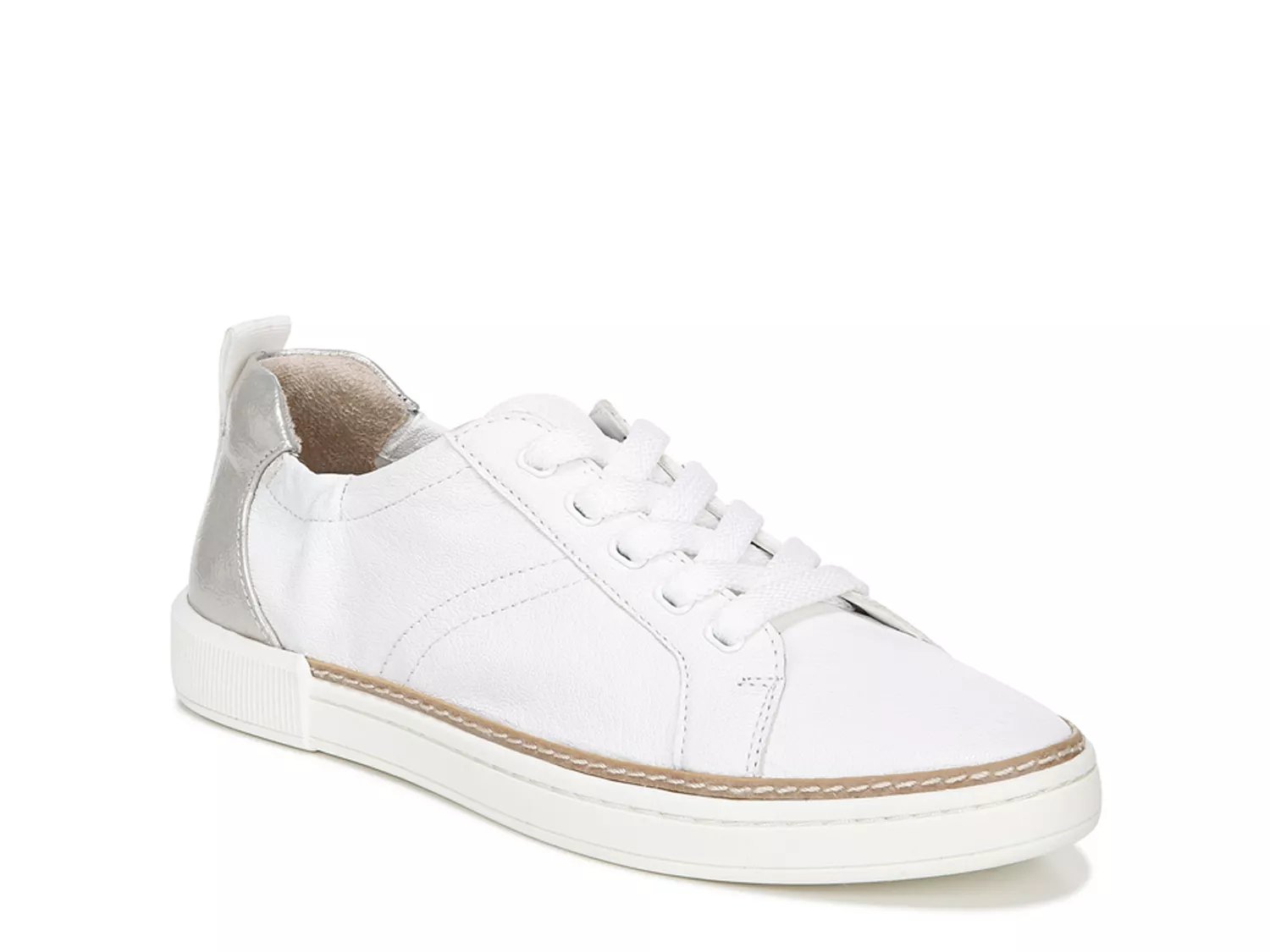 naturalizer white tennis shoes