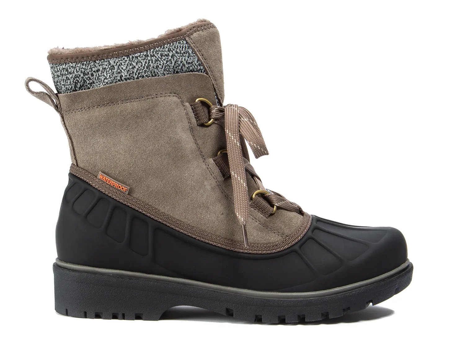 baretraps springer faux shearling lined waterproof cold weather boot