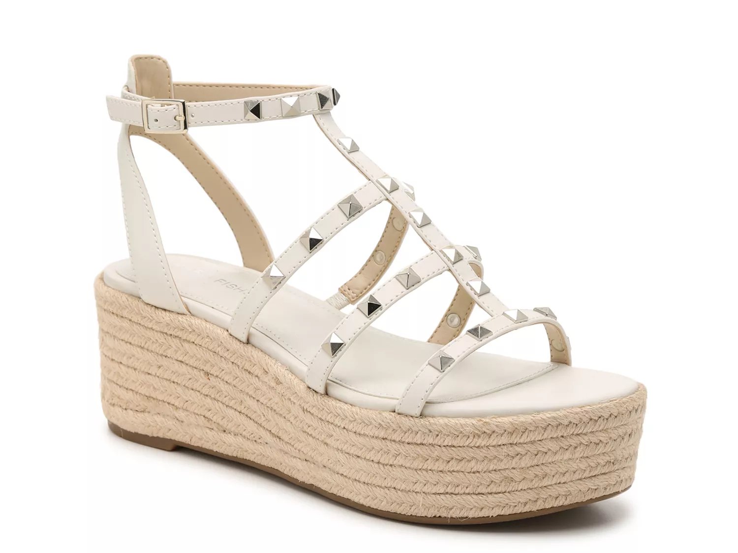 dsw white wedge sandals