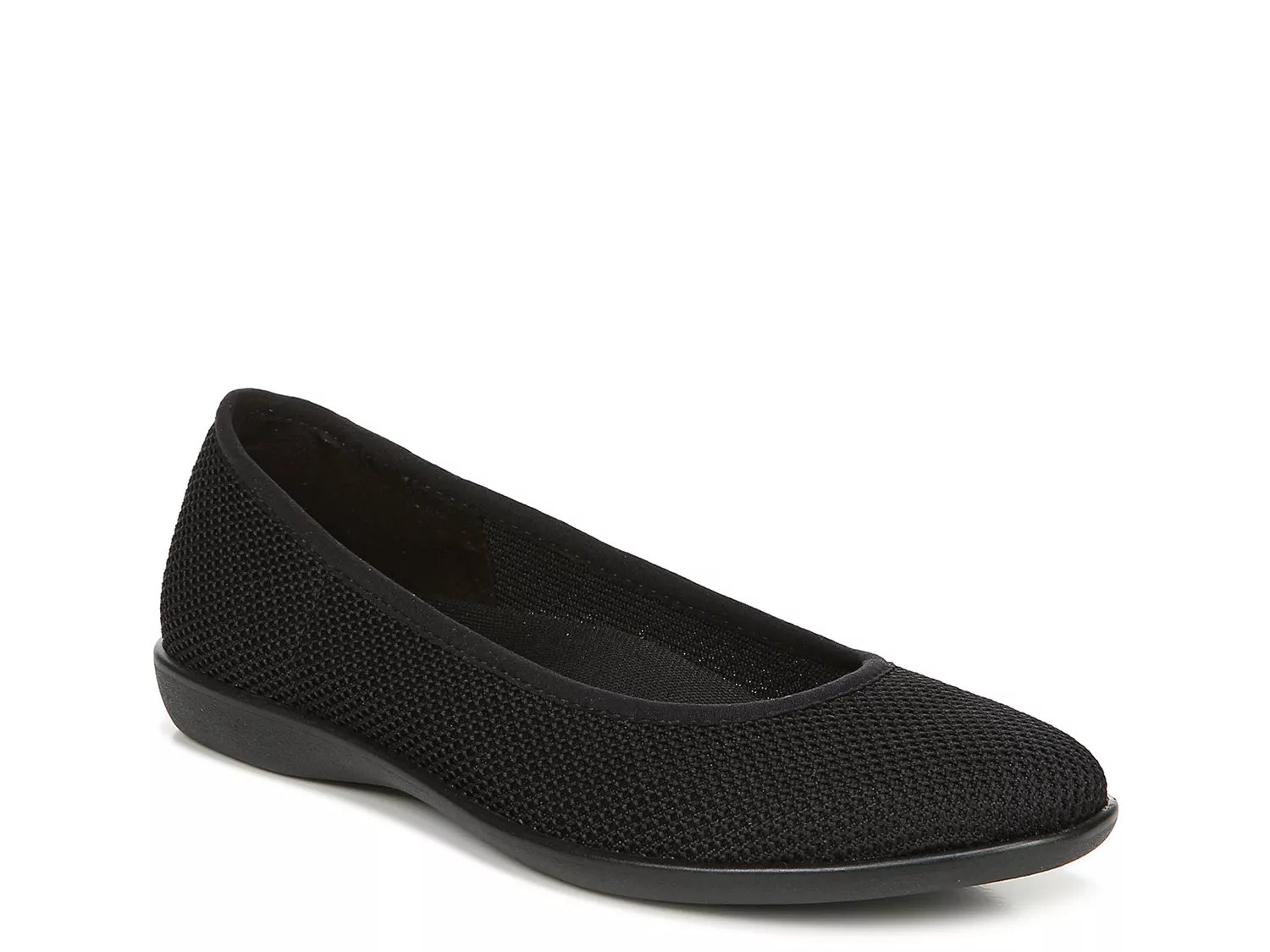 dsw flat black shoes