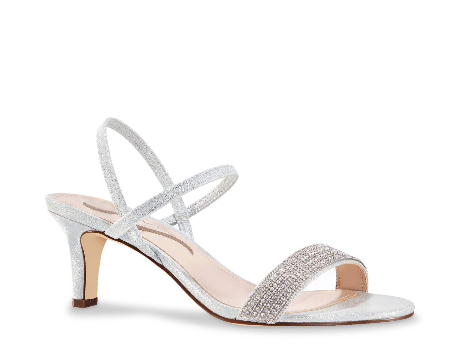 dsw silver evening shoes