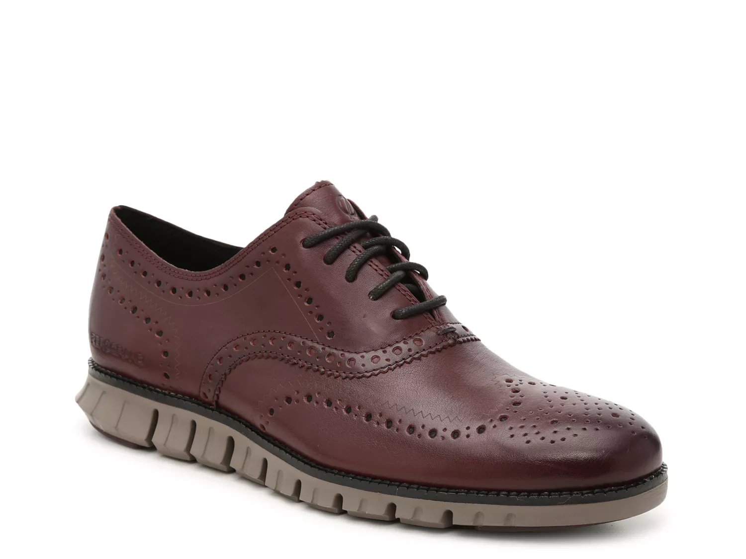 cole haan zerogrand wingtip oxford blue