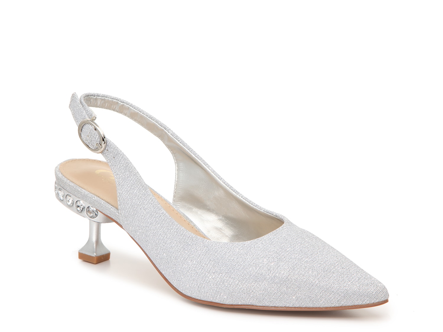 dsw silver pumps