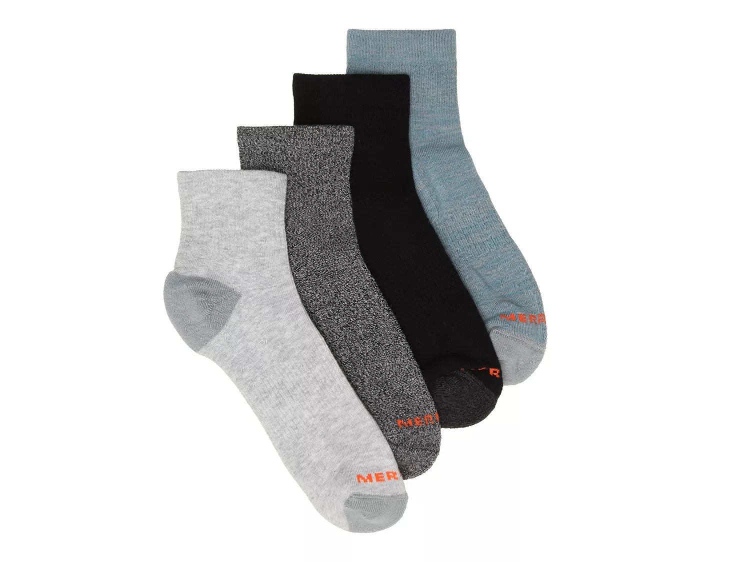  Quarter Men's Ankle Socks - 4 Pack 