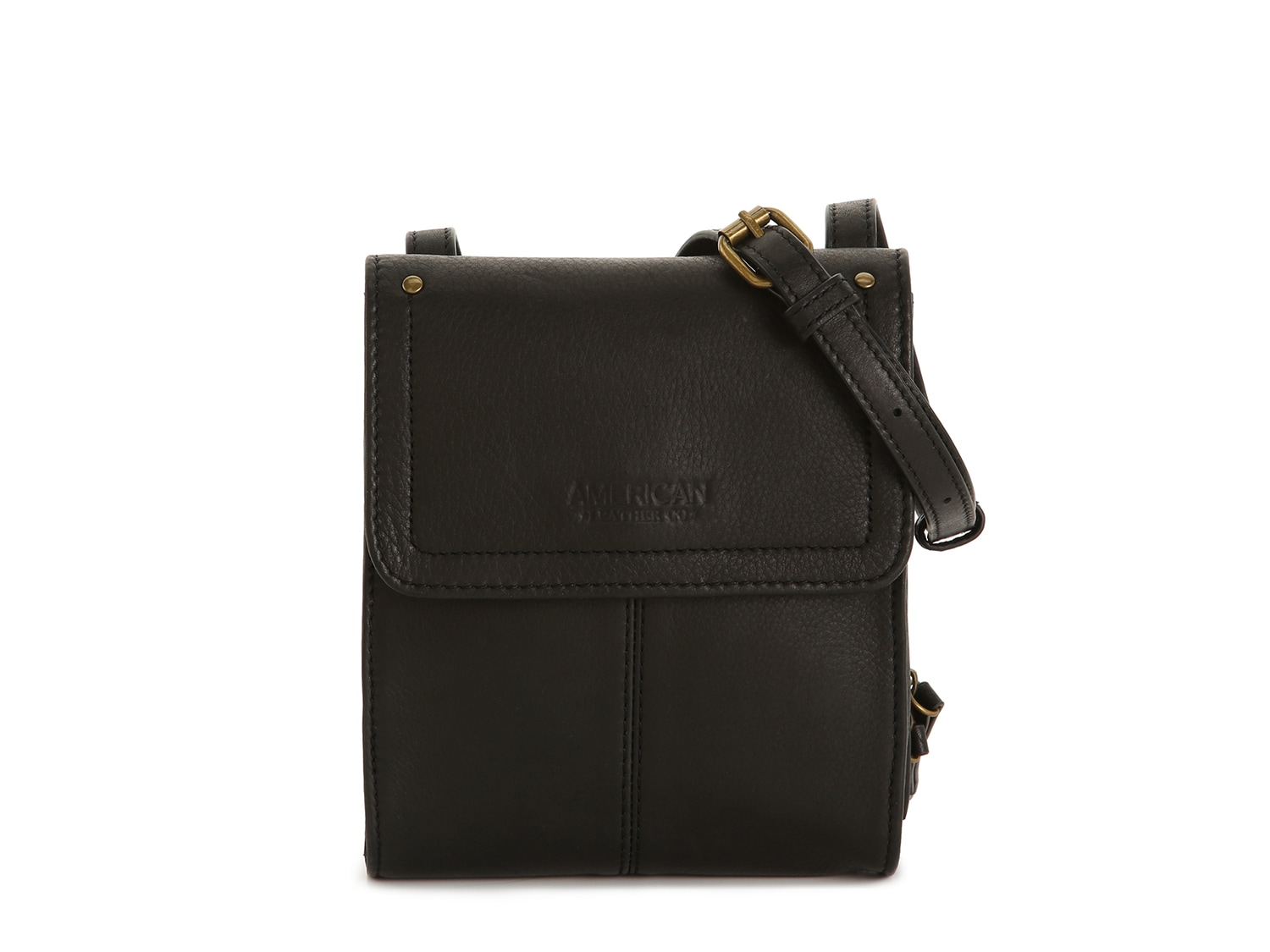American Leather Co. Kansas Leather Crossbody Bag - Free