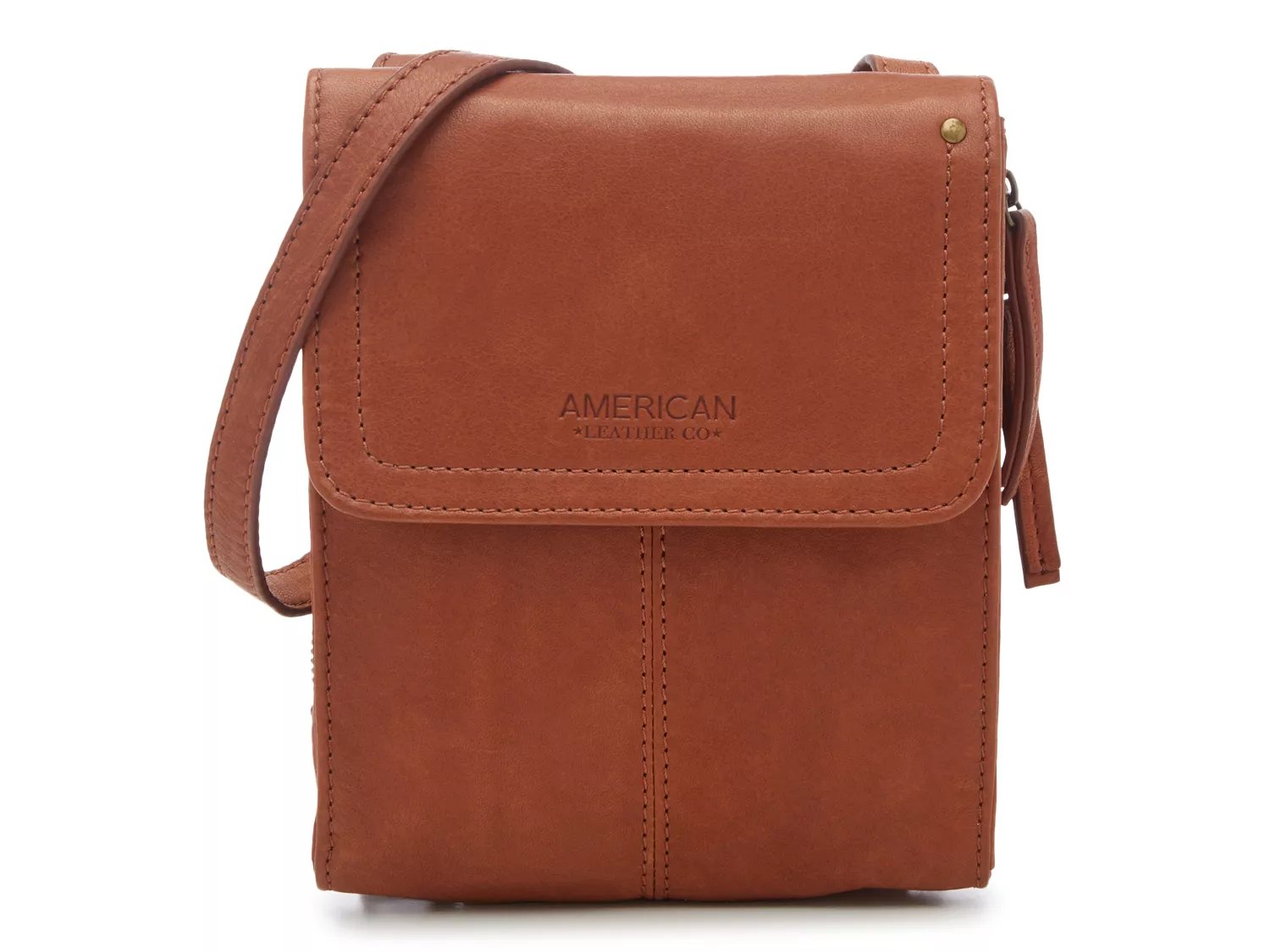 American Leather Co. Kansas Crossbody Brandy