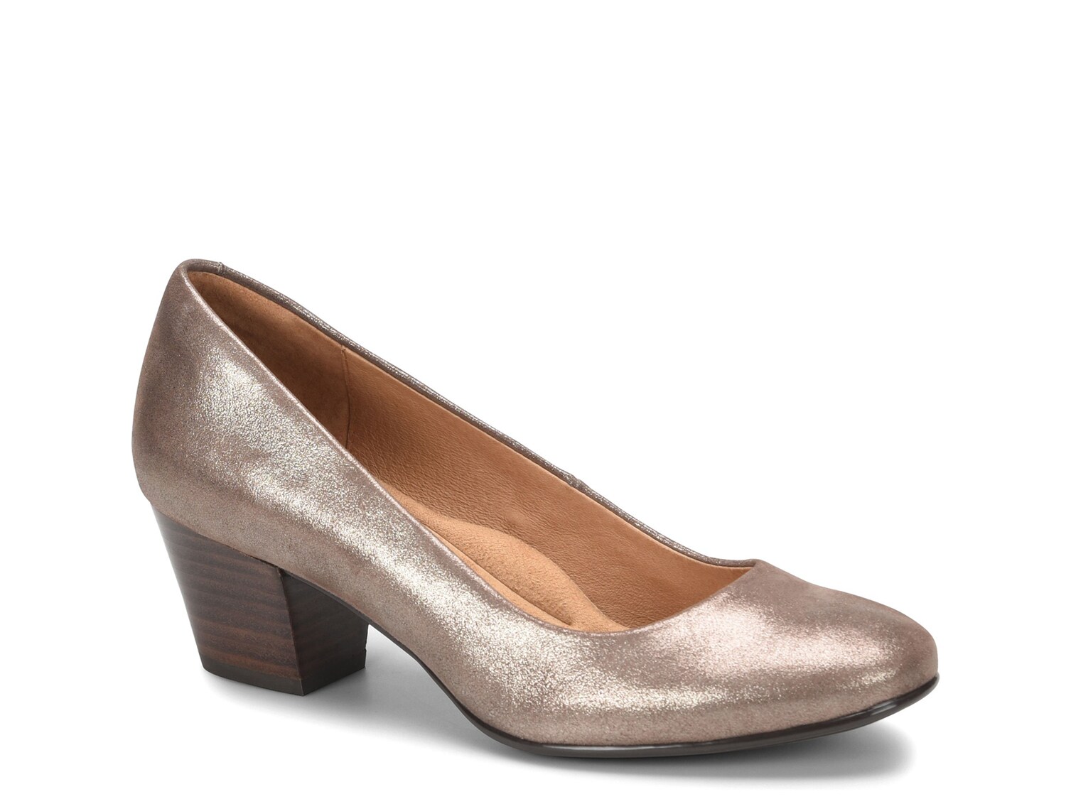 bronze coloured shoes