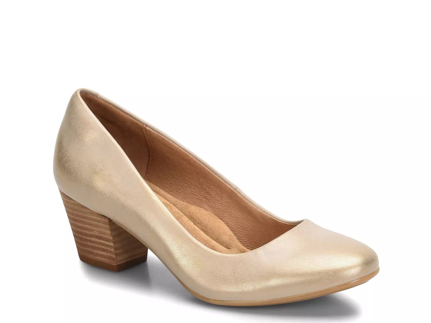 gold pumps dsw