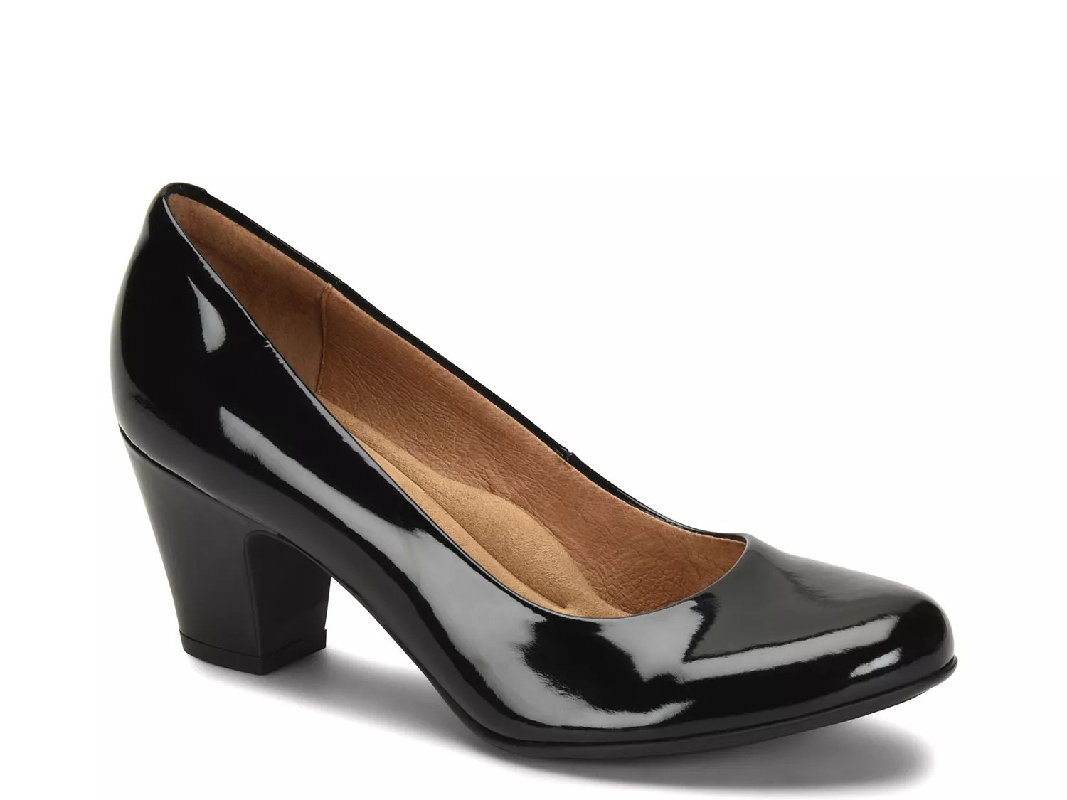 dsw black patent leather pumps