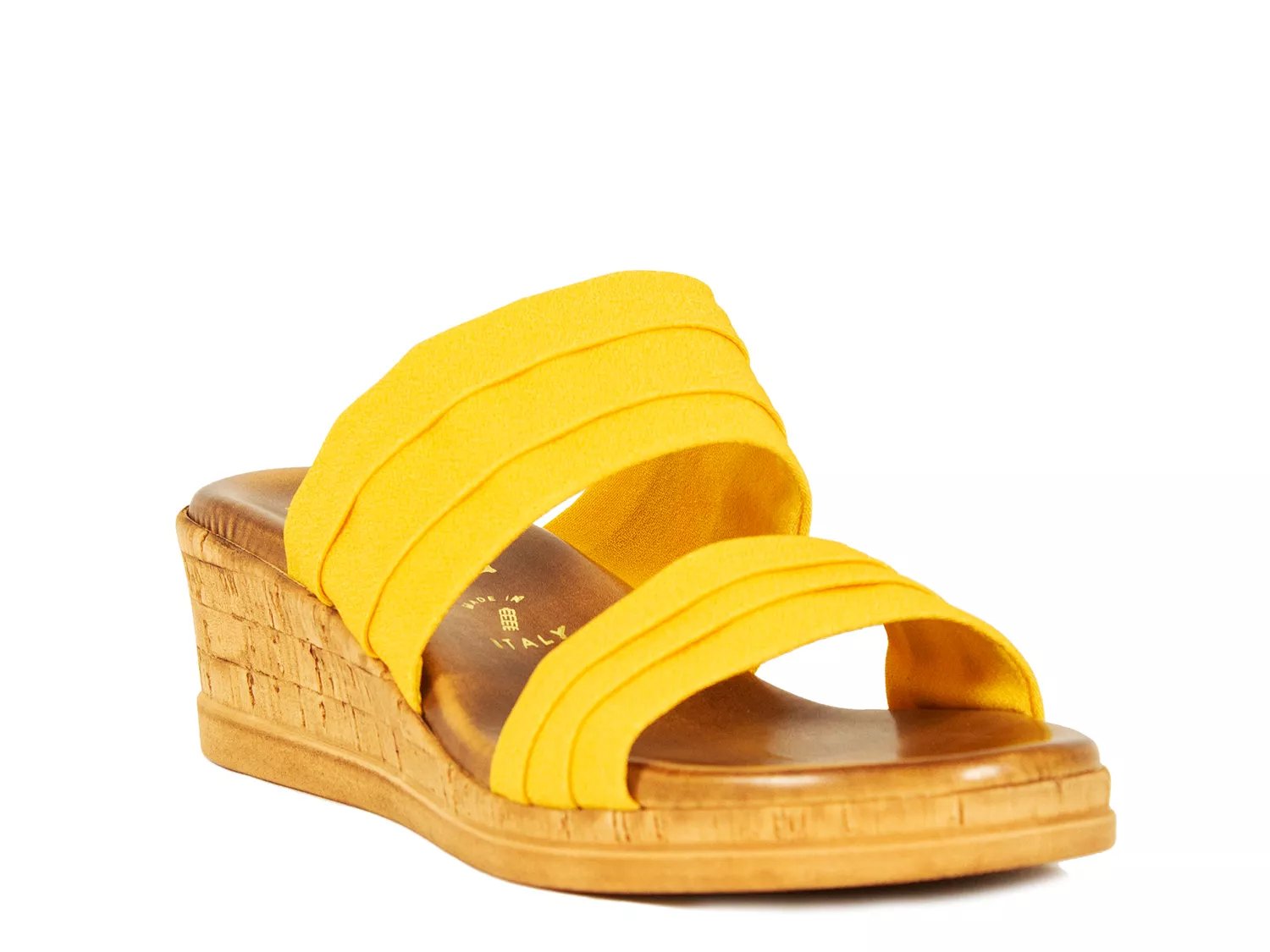 yellow wedges for women