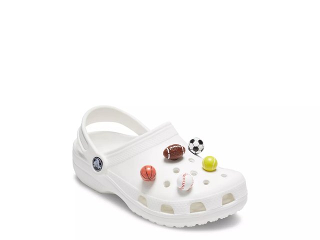 Crocs Sports Jibbitz Set 5 Pack Free Shipping DSW