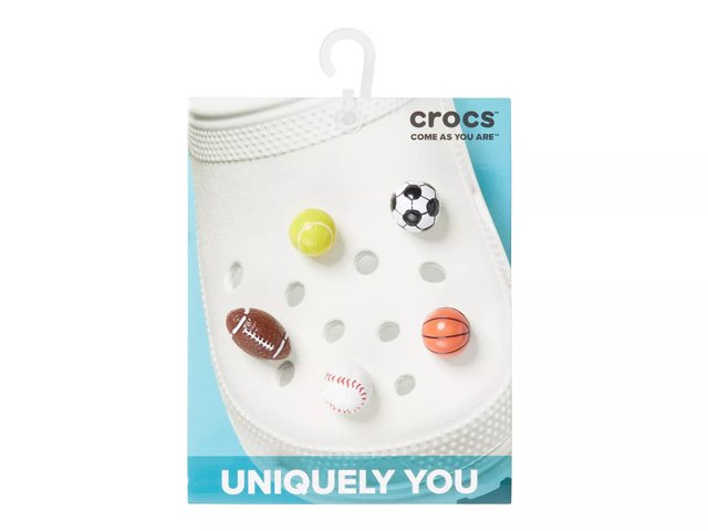 Crocs Sports Jibbitz Set - 5 Pack - Free Shipping