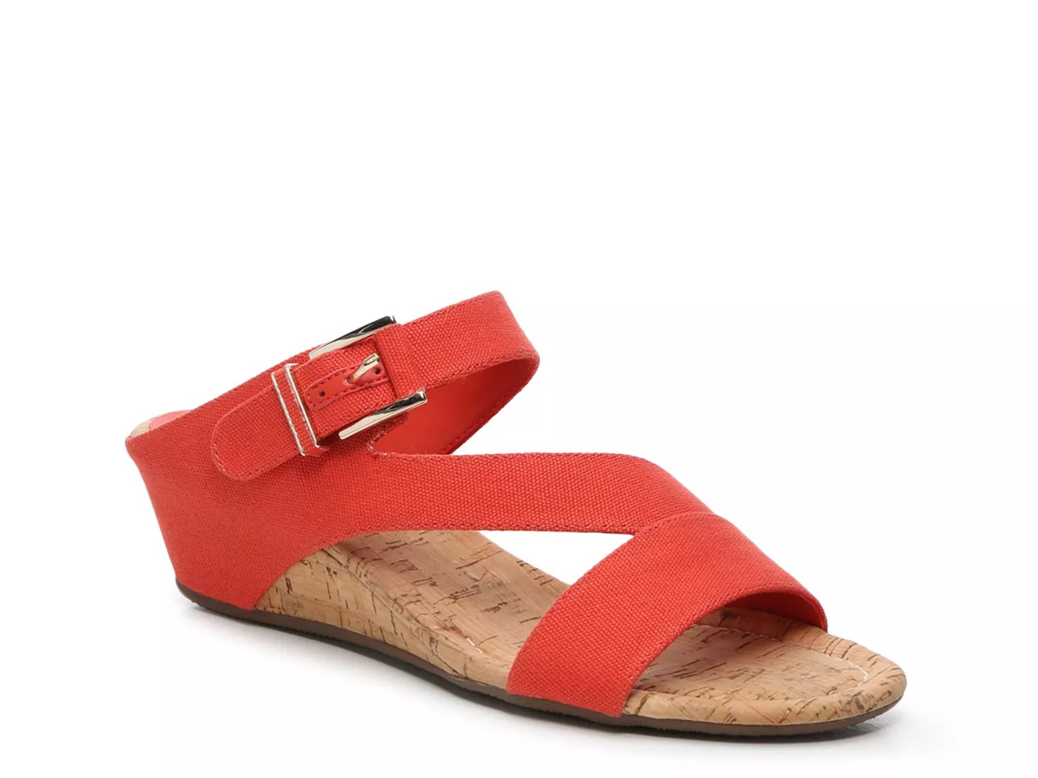 dsw orange sandals