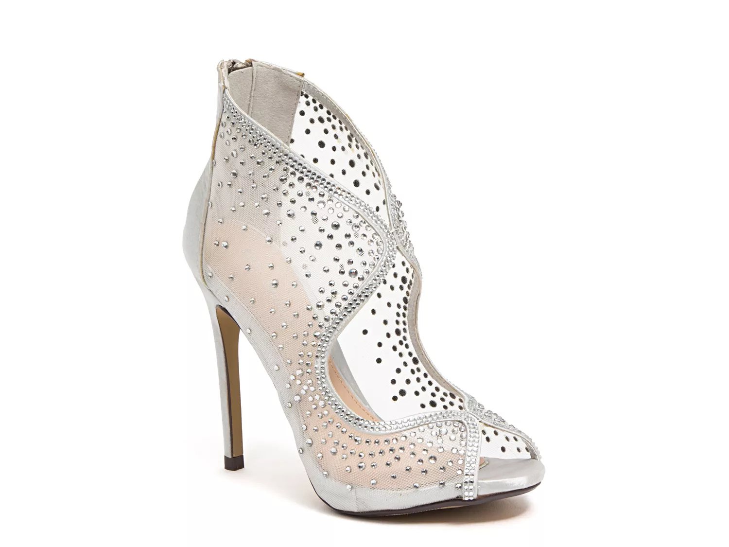 dsw silver booties