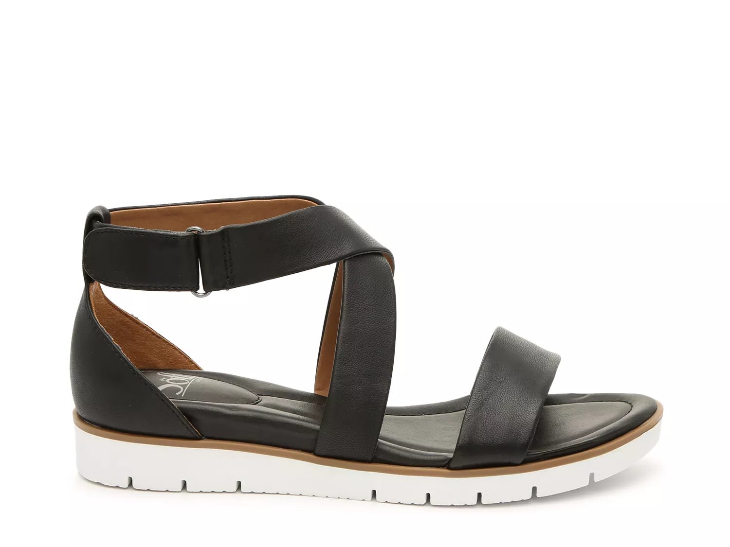 sofft reston smooth sandal black