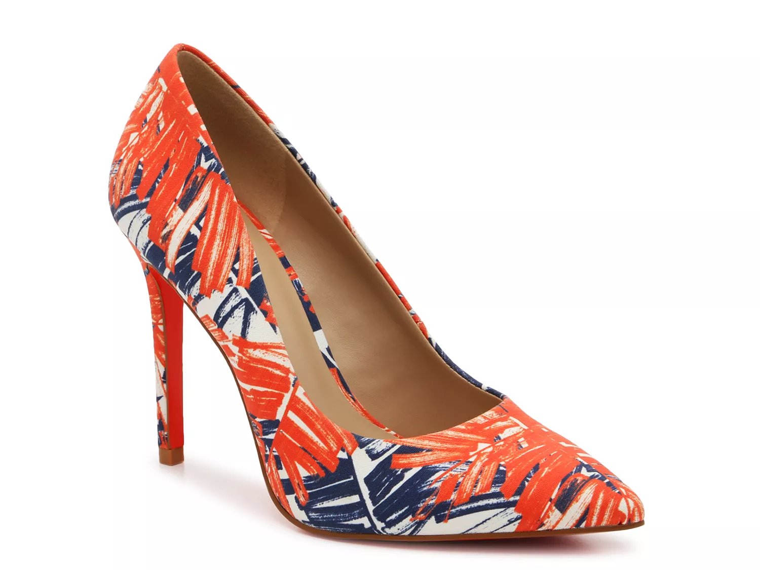 dsw orange pumps