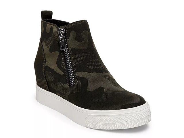 Steve madden wedgie sneaker gray best sale