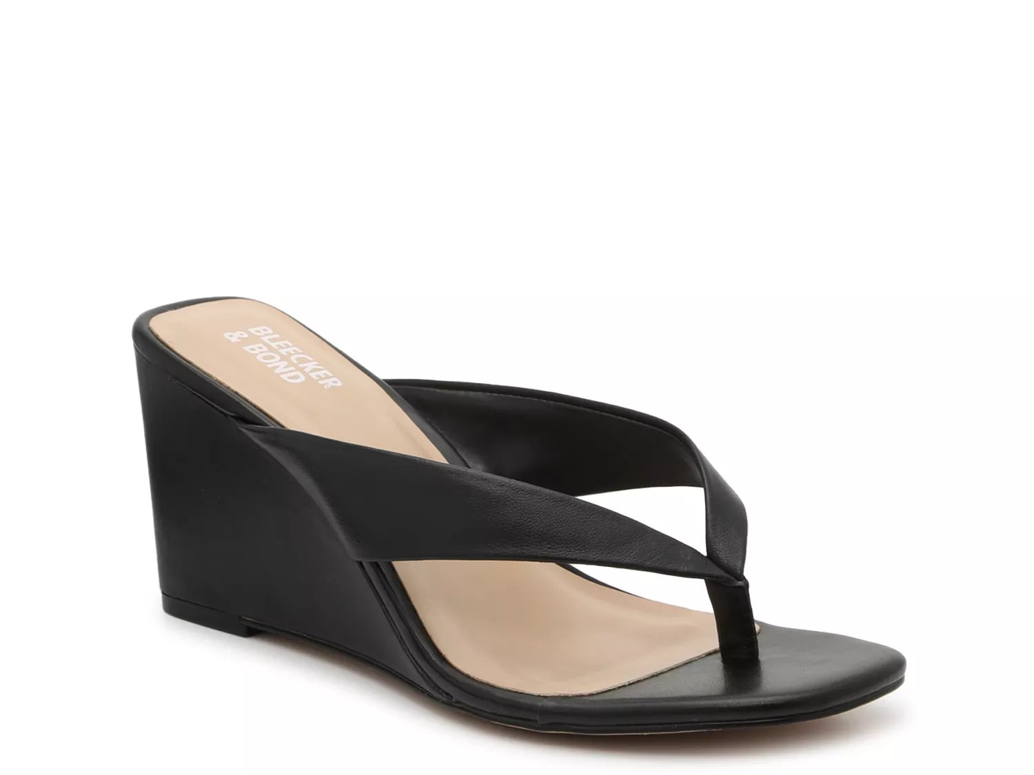 dsw navy wedge sandals